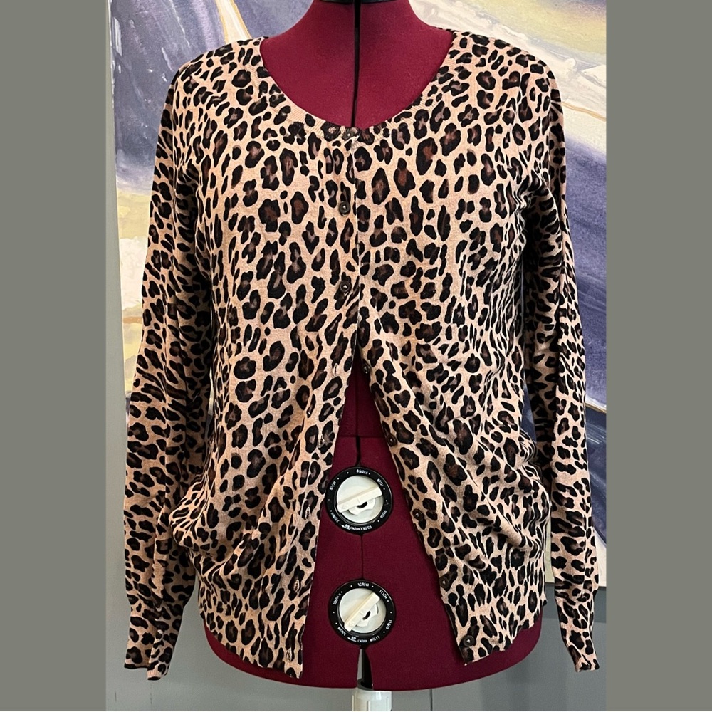 Lane Bryant Leopard Print Cardigan